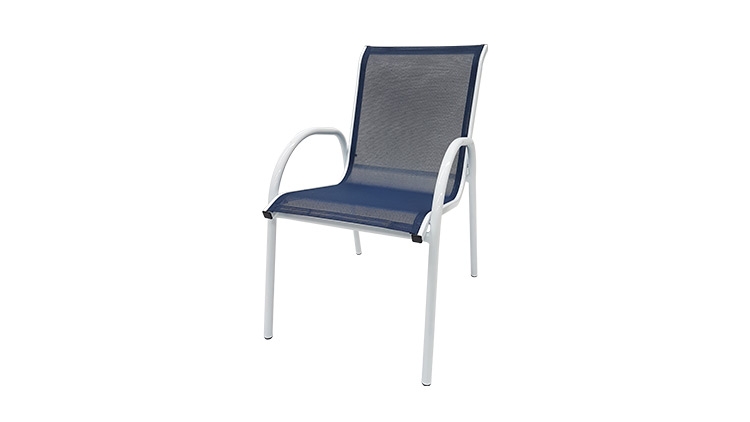 Cadeira em tela sling Angra com braço - Alumax - Alumax Móveis