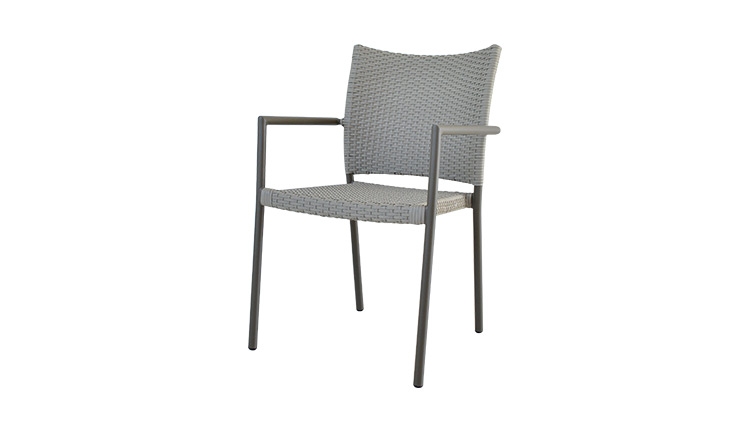 Cadeira em fibra sintética Dallas com braço - Alumax - Alumax Móveis