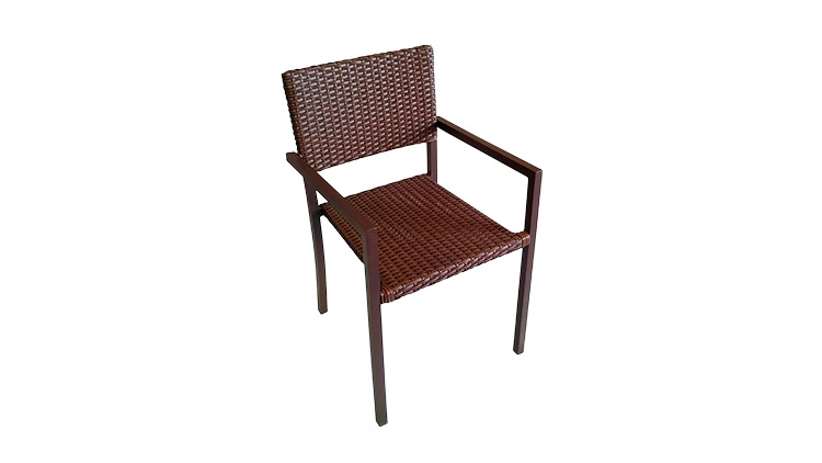 Cadeira em fibra sintética Genebra com braço - Alumax - Alumax Móveis