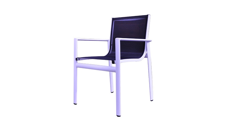 Cadeira em tela sling Lion com braço - Alumax - Alumax Móveis