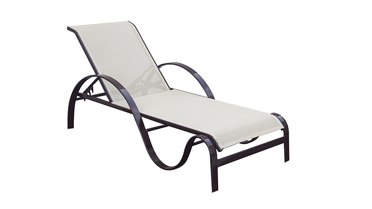 Chaise ondulada em tela sling Itália - Alumax  - Alumax Móveis