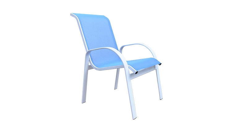 Cadeira em tela sling Itália com braço - Alumax - Alumax Móveis