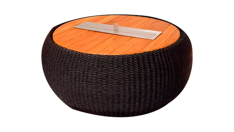 Mesa de Centro Mont Carlo com Lareira - Alumax Móveis