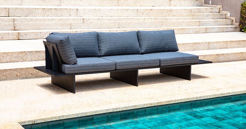 Sofás e poltronas de alumínio