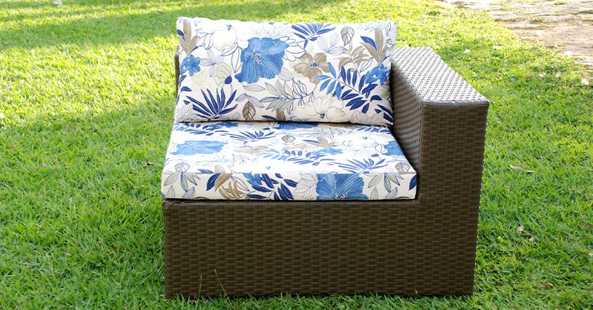 Poltronas de fibra sintética para varanda