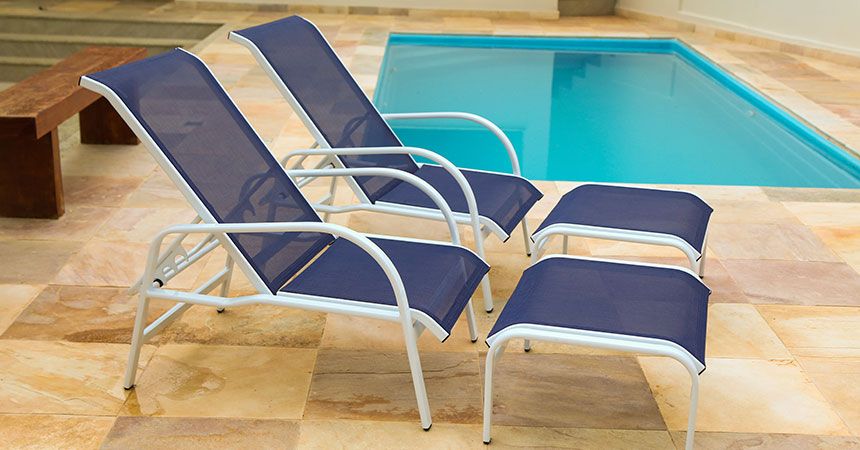 Móveis de tela sling para projetos residenciais e comerciais