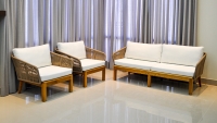 Conjunto com sofá e poltronas Kyoto - Alumax - Móveis Alumax